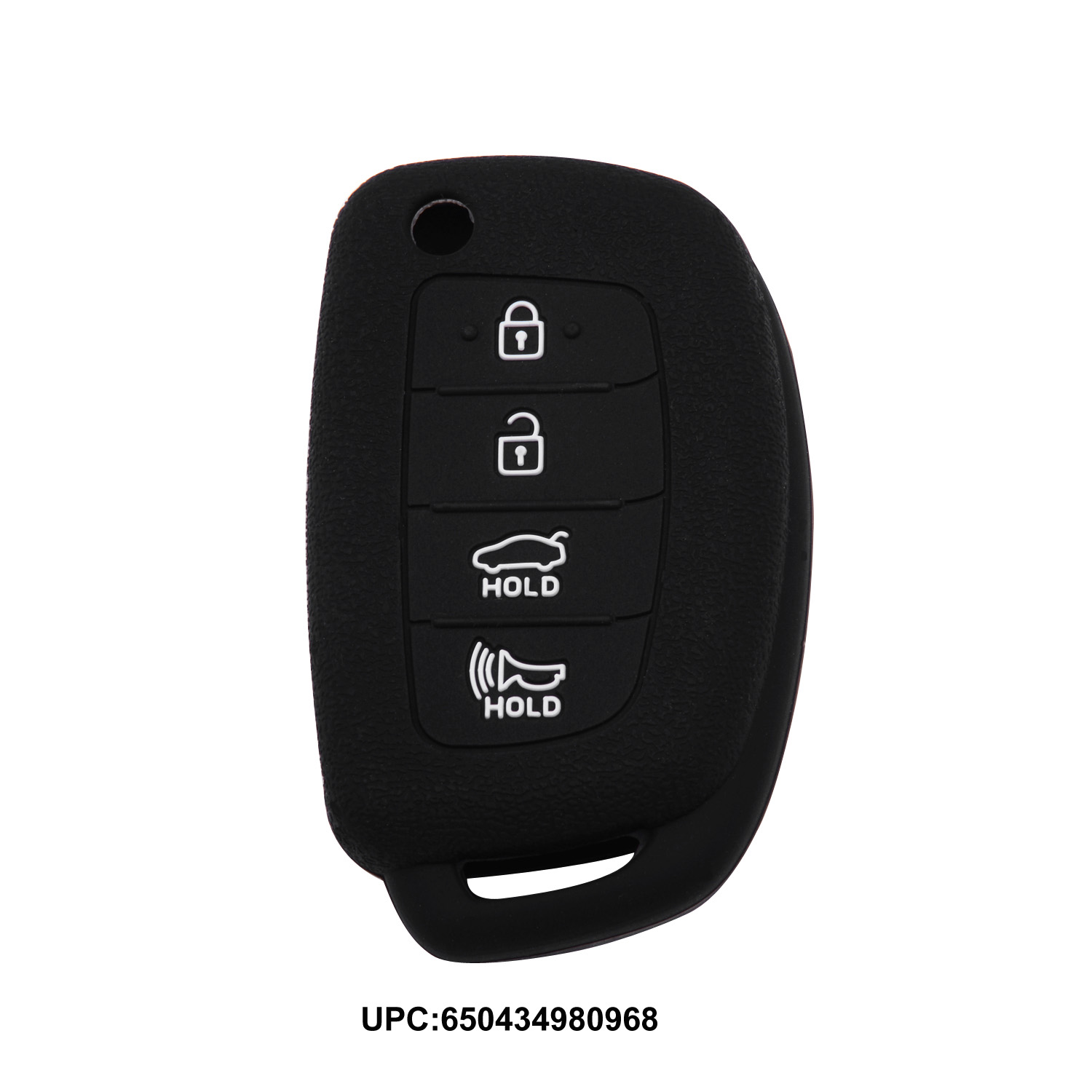 Silicone Rubber Key Fob Case Key Covers Protectors for 4 buttons Flip Key 2013 2014 2015 2016 Hyundai Santa fe Sonata Tucson TQ8-RKE-4F16 Flip Key 
